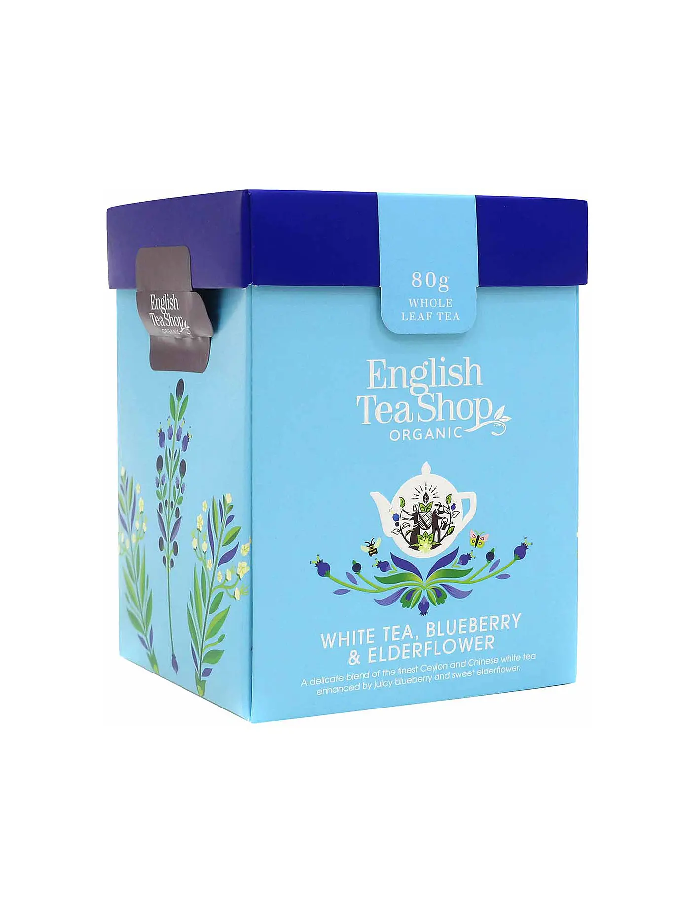 ENGLISH TEA SHOP | Teemischung Bio Weisser Tee, Heidelbeere und Hollunder 80g | 
